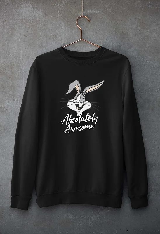 bugs bunny Unisex Sweatshirt for Men/Women Hoodie with Hem Embroidery Detailed Premium bugs bunny Unisex Sweatshirt for Men/Women Hoodie with Hem Embroidery Detailed Premium