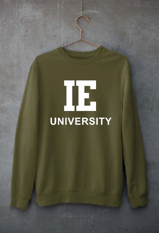 IE University Unisex Sweatshirt for Men/Women Hoodie with Set-In Sleeves Structured Classic IE University Unisex Sweatshirt for Men/Women Hoodie with Set-In Sleeves Structured Classic