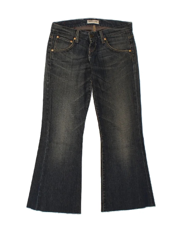 LEE Womens Lynn Bootcut Jeans W28 L33 Navy Blue Cotton Fashionable Vintage Wash Jeans