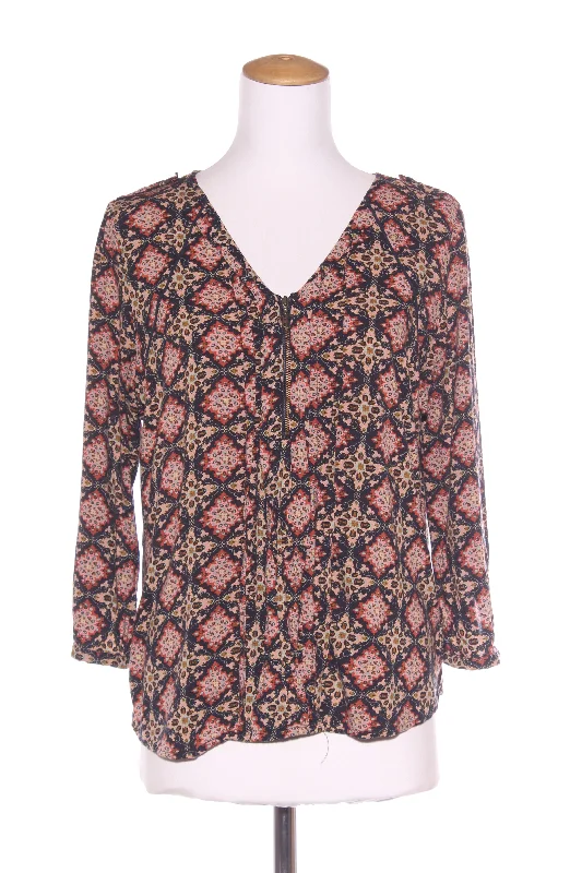 PREEN - Marrakesh tile print 'V' neck blouse! 16 Delicate Bow Blouse