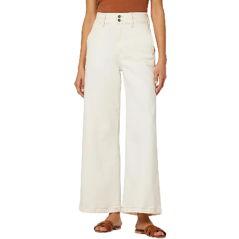 Womens Wide Leg High Rise Wide Leg Jeans Cozy Tencel Blend Denim Jeans