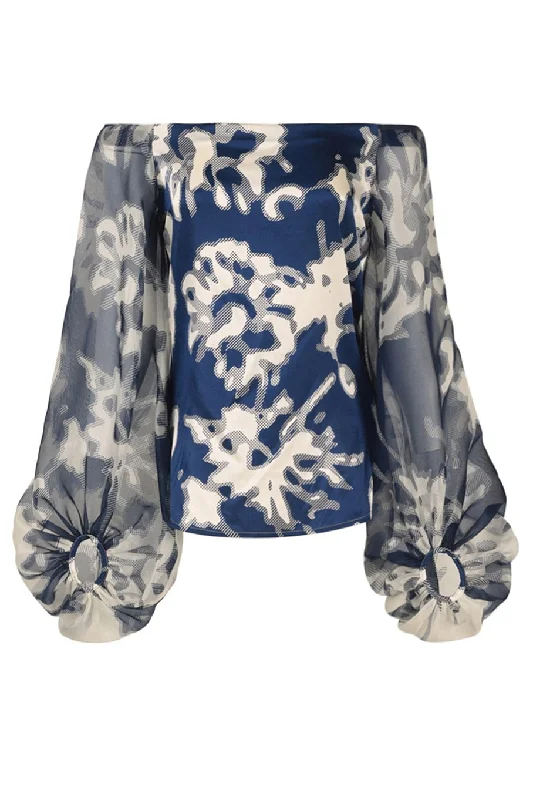 Stephanie Blouse Chic Off-Shoulder Blouse