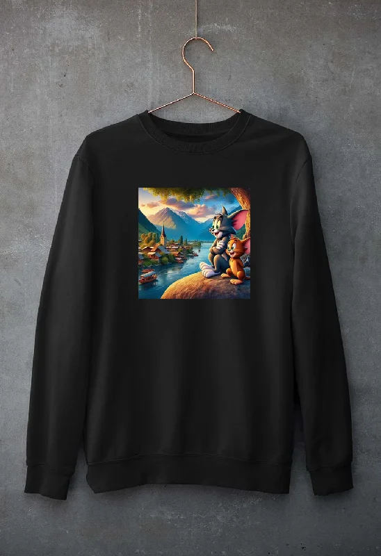 Tom and Jerry Unisex Sweatshirt for Men/Women Hoodie with Velcro Closure Adjustable Secure