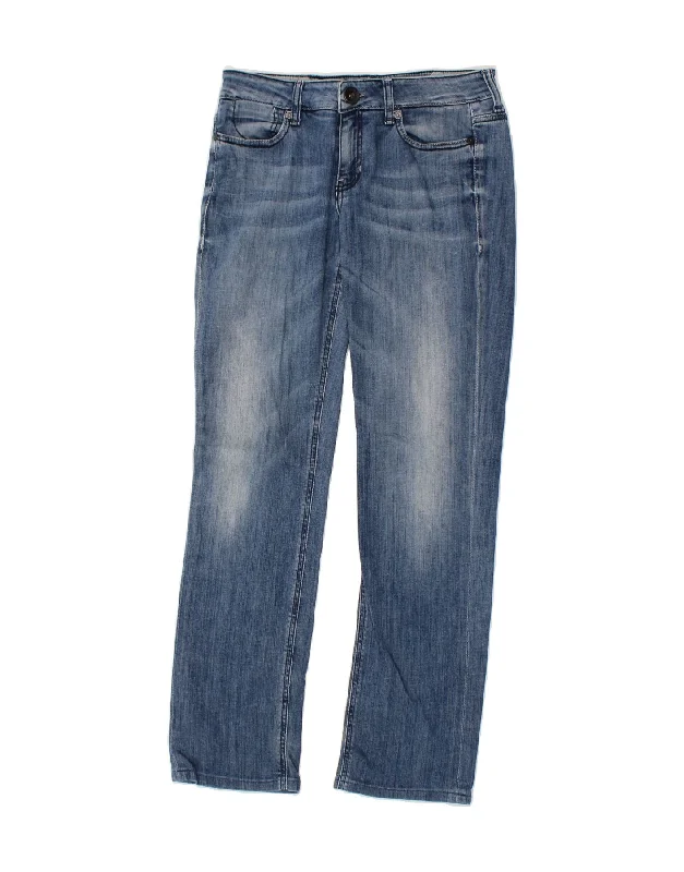 GUESS Womens Straight Jeans W28 L29  Blue Cotton Trendy Flared Leg Jeans