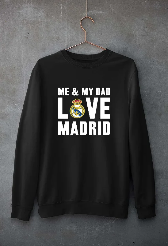 Love Real Madrid Unisex Sweatshirt for Men/Women Hoodie with Pastel Soft Subtle