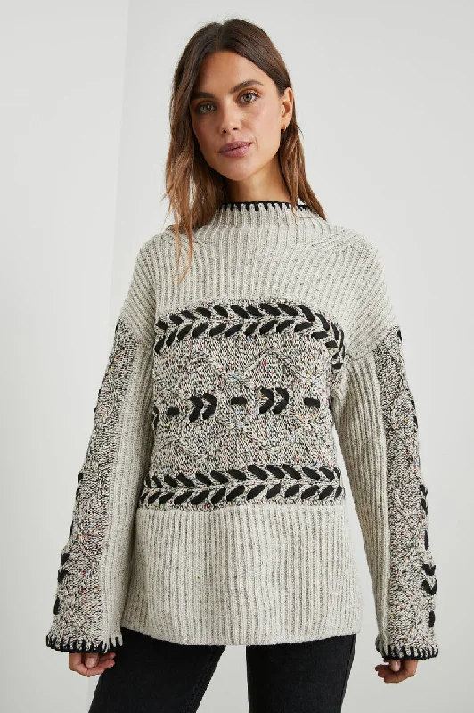 Women's Raini Sweater Hooded Sweater Collared Sweater Shawl Collar