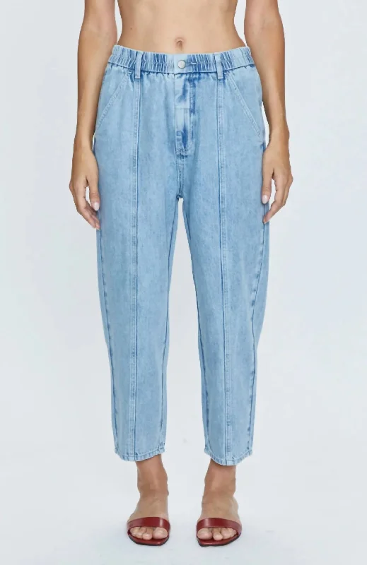 Court Ankle Jean In Jardin Trendy Button-Up High-Waist Jeans