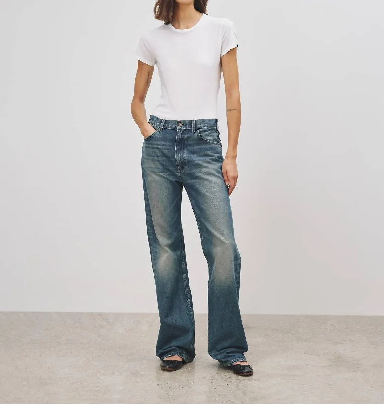 Mitchell Jean In Simon Wash Comfortable Faded High-Rise Jeans