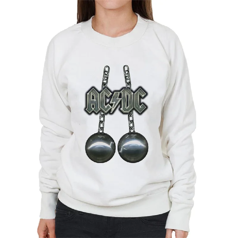 ACDC Family Jewels Women's Sweatshirt Hoodie with Applique Textured Unique