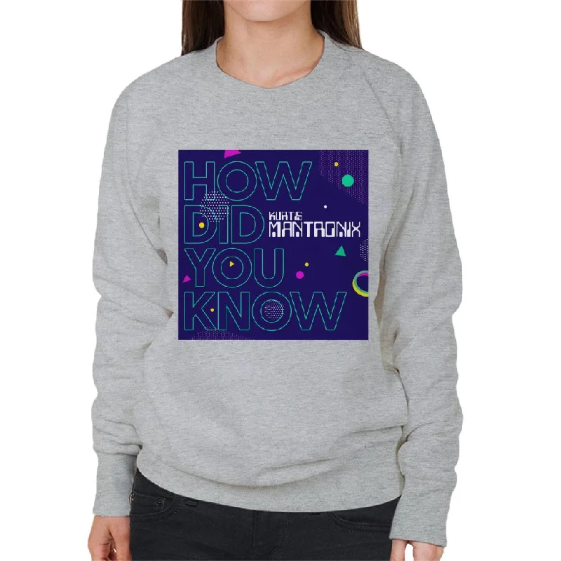 Mantronix Album How Did You Know Women's Sweatshirt Hoodie with Hem Elastic Stretchable Comfortable