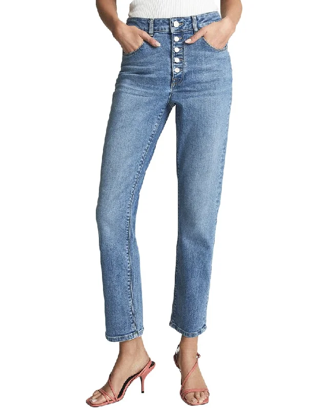Reiss Bailey High-Rise Straight Jean Fashionable Slim Fit Jeans