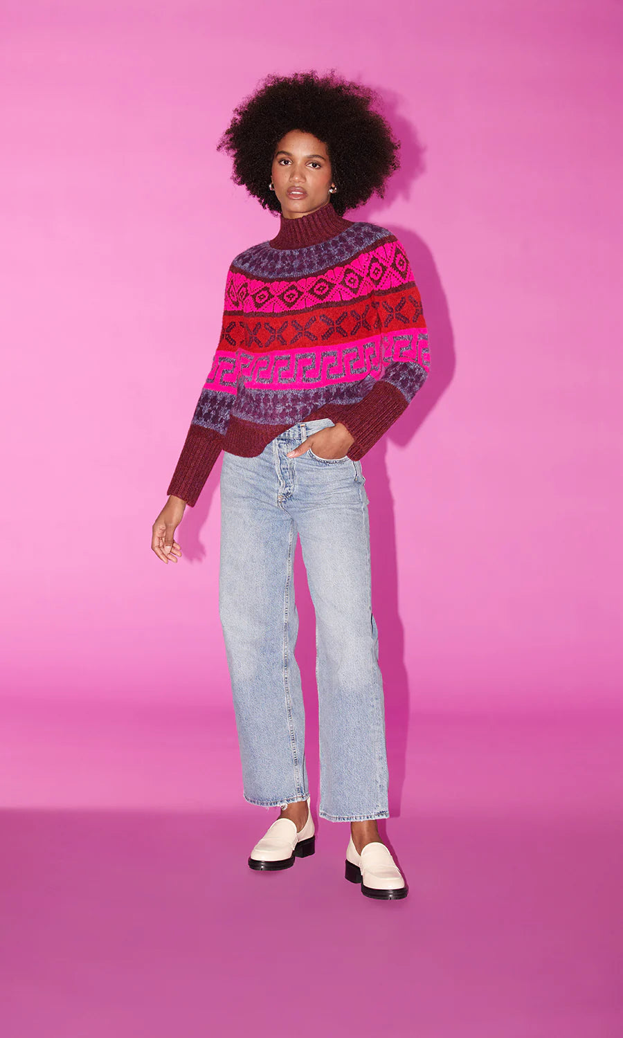 Candace Sweater Hooded Caped Shawl Collar