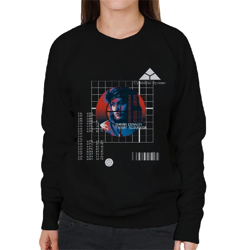 Terminator Sarah Connor Target Acquired Women's Sweatshirt Hoodie with Ribbed Cuffs Snug Fit Comfort Terminator Sarah Connor Target Acquired Women's Sweatshirt Hoodie with Ribbed Cuffs Snug Fit Comfort