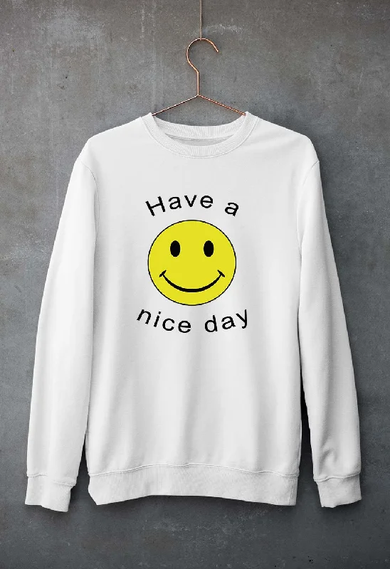 Nice Day Emoji Unisex Sweatshirt for Men/Women Hoodie with Pastel Soft Subtle