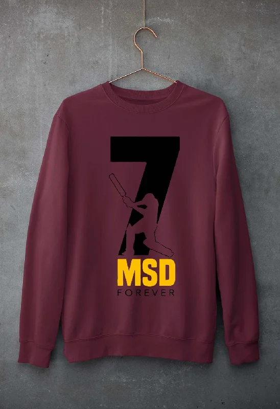 MS Dhoni (MSD) Unisex Sweatshirt for Men/Women Hoodie with Button Classic Timeless