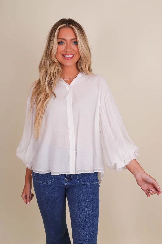 RESTOCK: I'll Always Be There Blouse Silky Draped Blouse