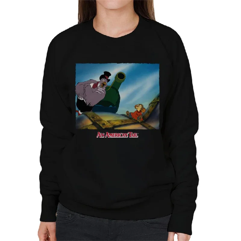 An American Tail Henri Give Fievel Hope Women's Sweatshirt Hoodie with Full-Zip Functional Layering An American Tail Henri Give Fievel Hope Women's Sweatshirt Hoodie with Full-Zip Functional Layering