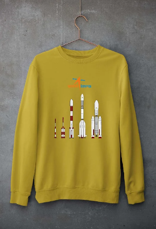 isro Unisex Sweatshirt for Men/Women Hoodie with Tied Waist Feminine Flattering