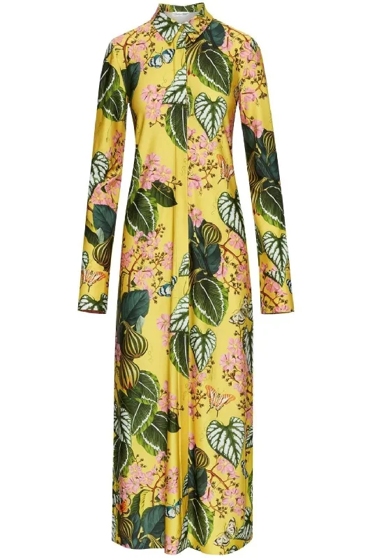 Button Front Blouse Dress Lightweight Tunic Blouse