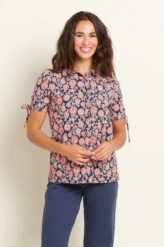 Boho Floral Blouse Sleeveless Chiffon Blouse