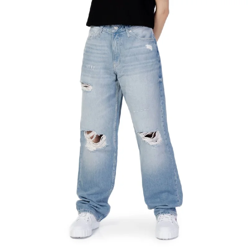 Calvin Klein Jeans blue Cotton Jeans & Women's Pant Trendy Wide-Legged High-Waist Jeans Calvin Klein Jeans blue Cotton Jeans & Women's Pant Trendy Wide-Legged High-Waist Jeans