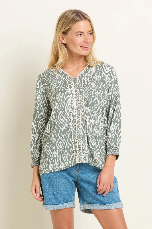Orla Blouse Semi-Sheer Blouse