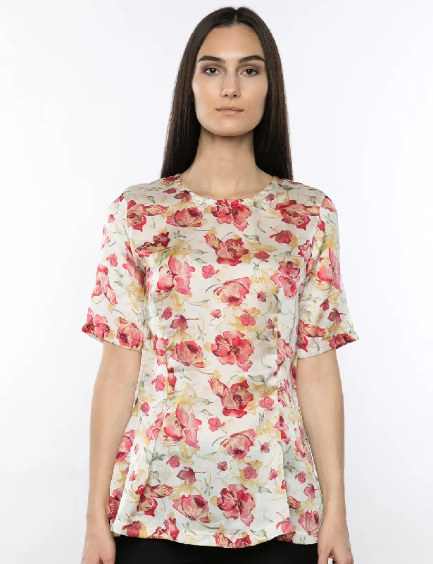 Melina Blouse Delicate Pleat Blouse
