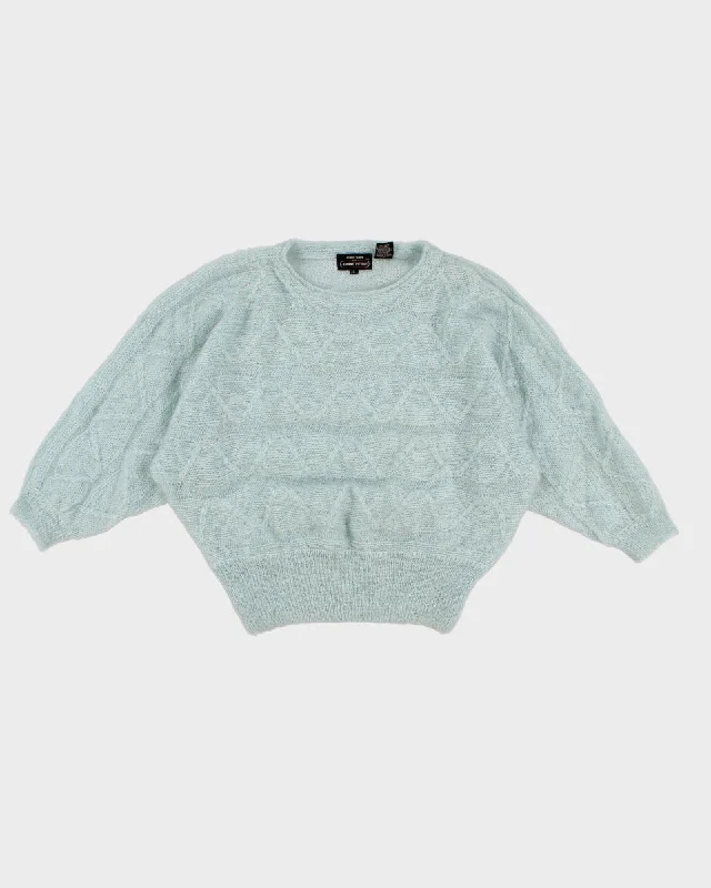 Vintage 90s Rene Tener for Jeanne Pierre Mohair Blend Jumper - L Modern Contemporary Chic