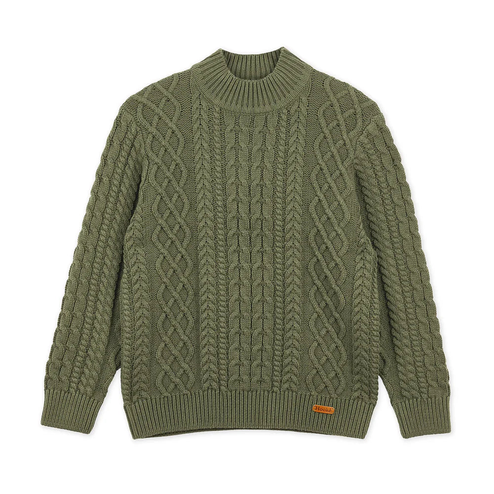 Women's Fisherman Sweater Turtle Neck Boat Neck Asymmetrical Neck