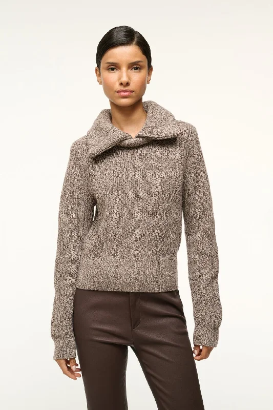 CHRISTOPHER SWEATER Silk Blend Satin Velvet