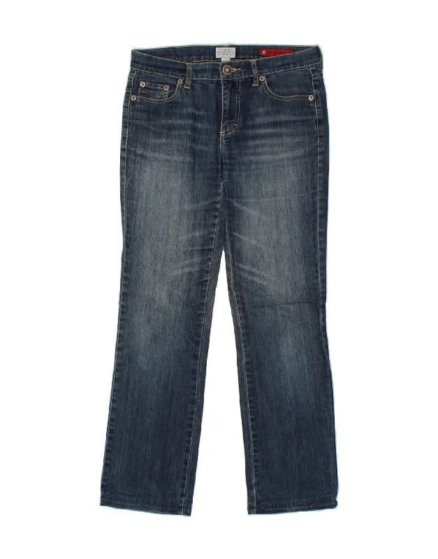 TOMMY HILFIGER Womens Straight Jeans W27 L30 Blue Cotton Comfortable Straight-Legged Denim TOMMY HILFIGER Womens Straight Jeans W27 L30 Blue Cotton Comfortable Straight-Legged Denim
