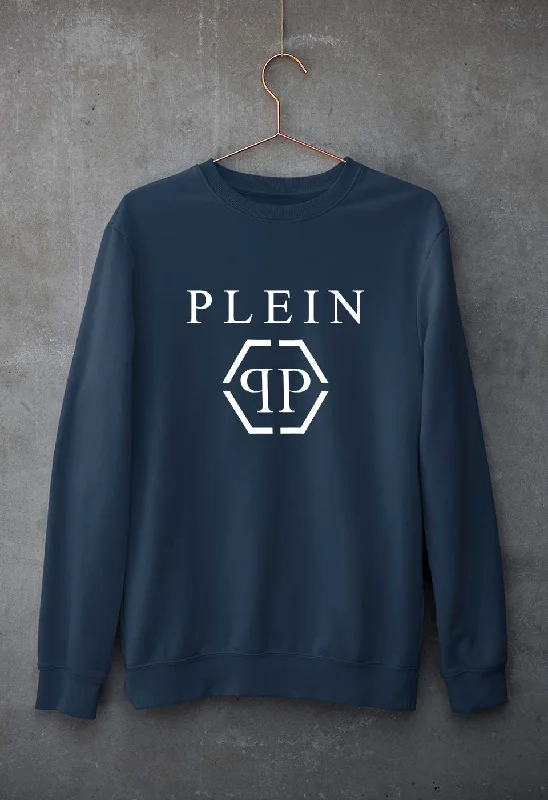 Plein Unisex Sweatshirt for Men/Women Hoodie with Frayed Bohemian Relaxed