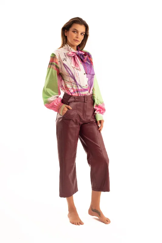 Printed NOPIN Blouse Classic Striped Blouse