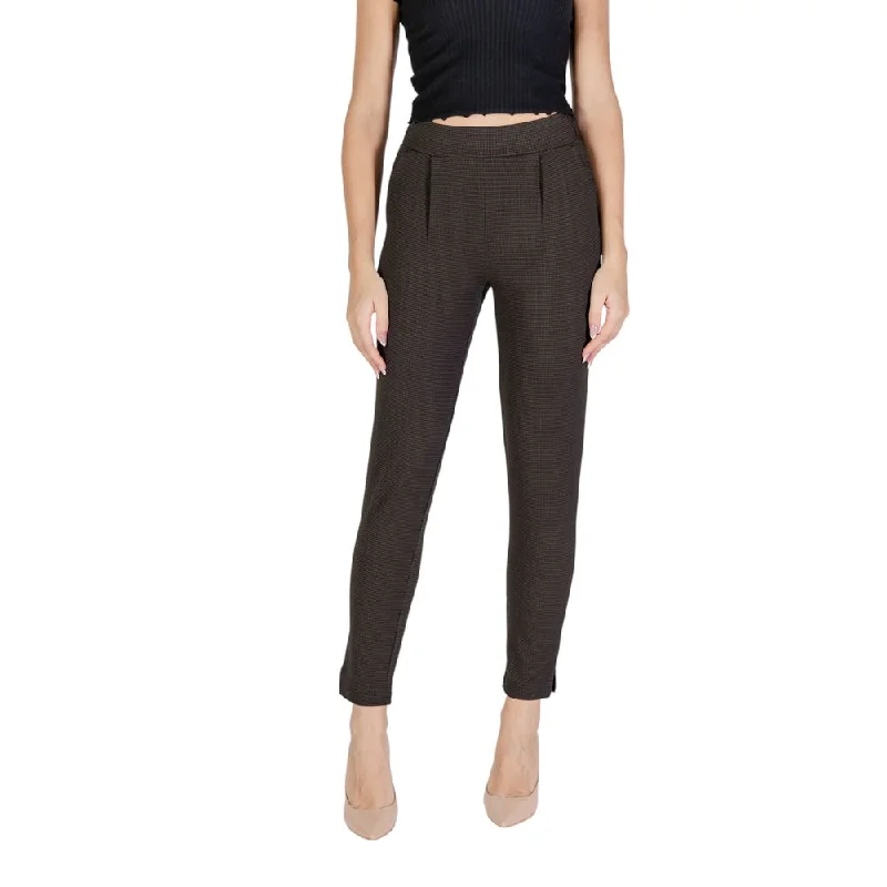 ICHI  Polyester Jeans & Women's Pant Trendy Low-Rise Bootcut Jeans