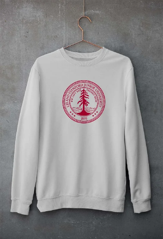 Stanford Unisex Sweatshirt for Men/Women Hoodie with Distressed Vintage Worn
