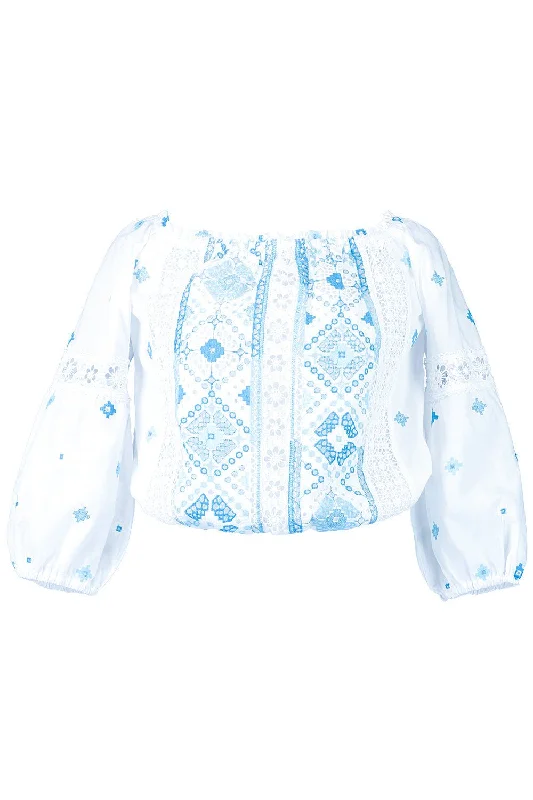 Ametista Blouse Sweetheart Neck Blouse