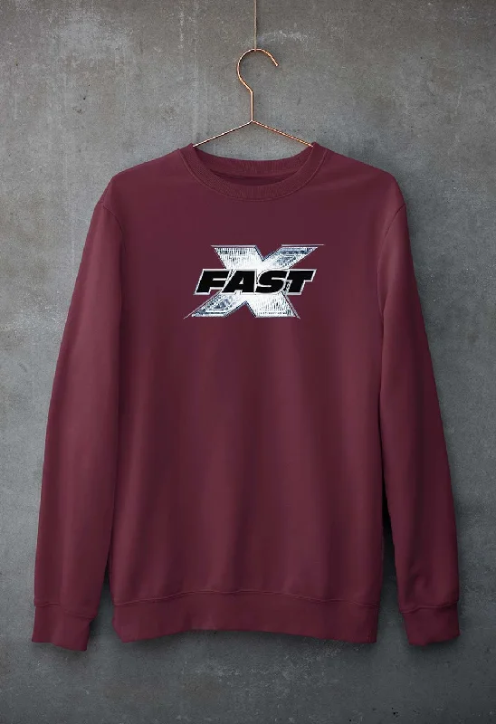 Fast X Unisex Sweatshirt for Men/Women Hoodie with Hem Lace Feminine Delicate