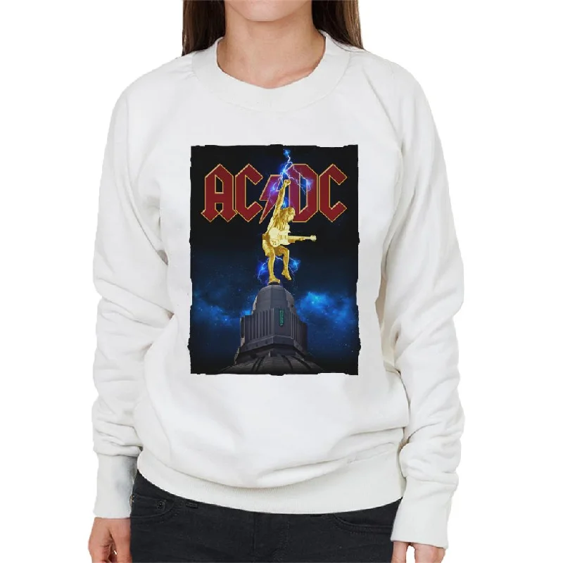 AC/DC Cosmic Thunderstruck Women's Sweatshirt Hoodie with Zipper Placket Modern Functional AC/DC Cosmic Thunderstruck Women's Sweatshirt Hoodie with Zipper Placket Modern Functional