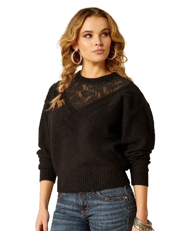 Women's Magnolia Sweater High Neck Crew Neck V-Neck
