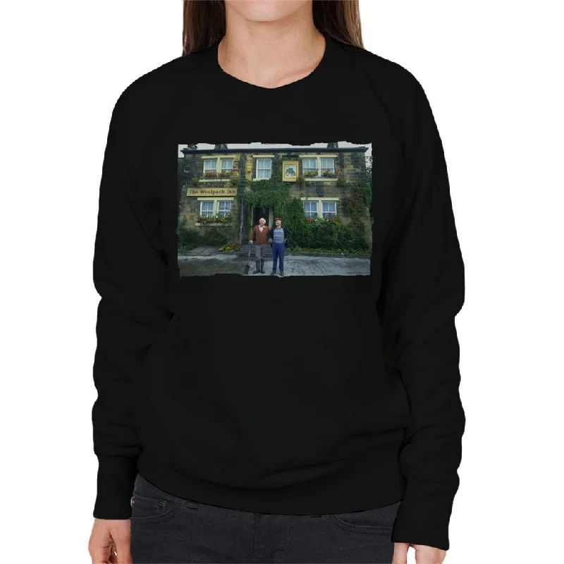 TV Times Amos Brealy And Henry Wilks Outside The Woolpack Emmerdale Women's Sweatshirt Hoodie with Toggle Buttons Decorative Unique TV Times Amos Brealy And Henry Wilks Outside The Woolpack Emmerdale Women's Sweatshirt Hoodie with Toggle Buttons Decorative Unique