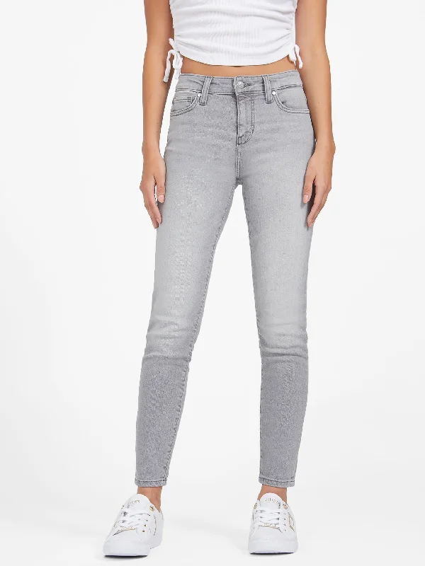 Jaden Sculpt Mid-Rise Skinny Jeans Trendy Cut-Off Denim Shorts