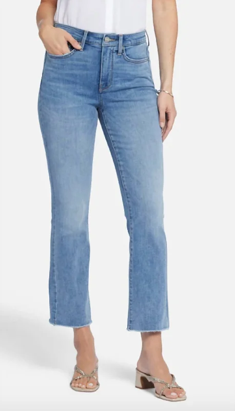 Billie Mini Boot Ankle Fray Jeans In Crescent Shore Trendy Skinny High-Waist Jeans
