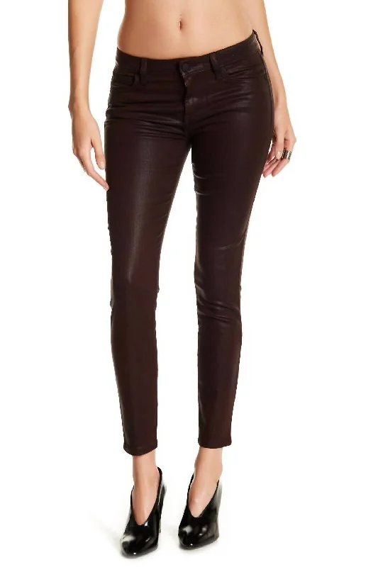 The Icon Coated Ankle Denim Skinny Jeans In Deep Orchid Comfortable Stretch Denim Jeans The Icon Coated Ankle Denim Skinny Jeans In Deep Orchid Comfortable Stretch Denim Jeans