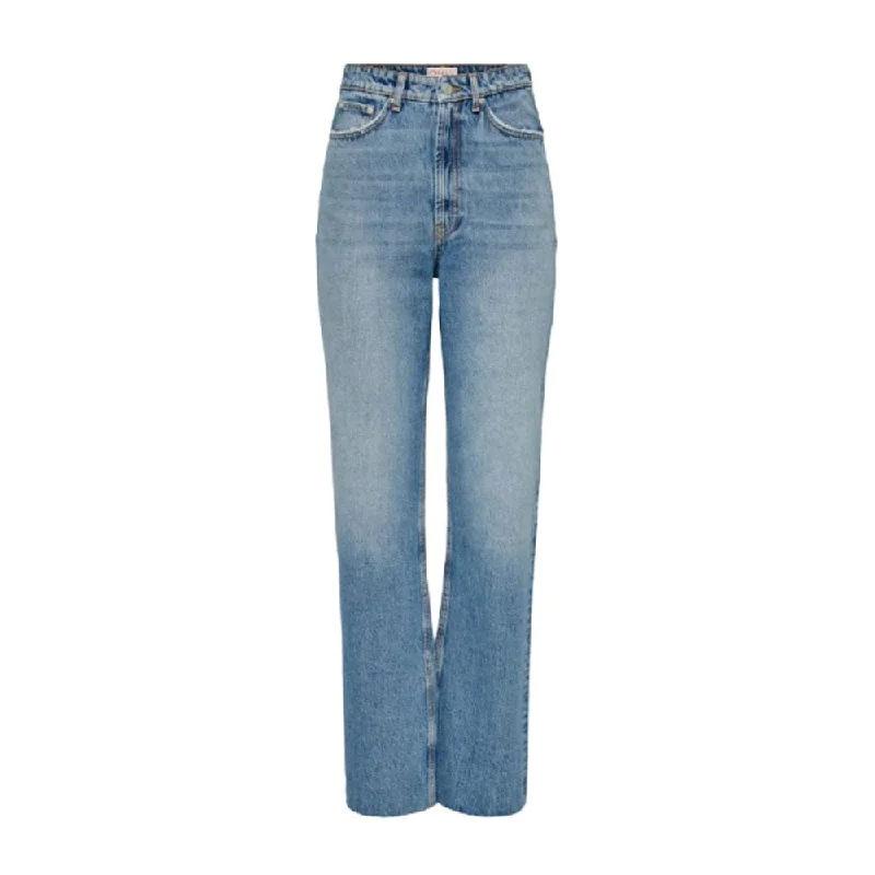Only blue Cotton Jeans & Women's Pant Comfortable Dark Wash Jeans