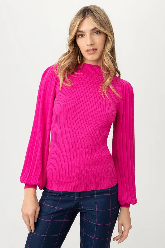 Glossy Sweater Layered Multi-layer Single Layer