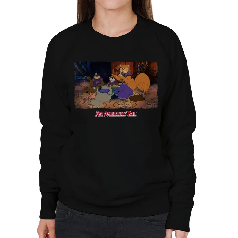 An American Tail Tiger Playing Cards Women's Sweatshirt Hoodie with Drawcord Adjustable Secure An American Tail Tiger Playing Cards Women's Sweatshirt Hoodie with Drawcord Adjustable Secure