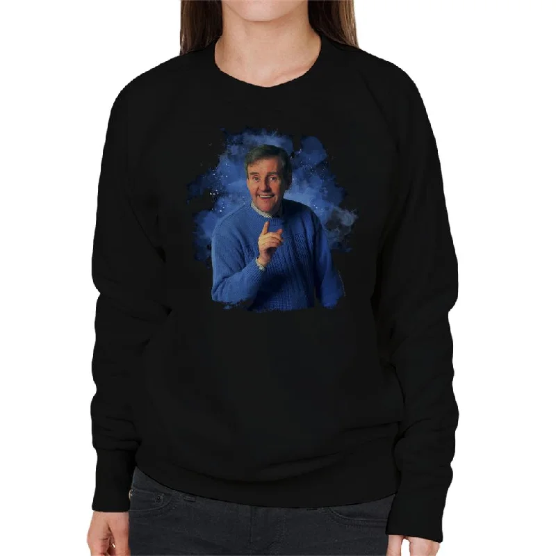 TV Times Actor Richard Briers Women's Sweatshirt Hoodie with Hem Frayed Vintage Worn TV Times Actor Richard Briers Women's Sweatshirt Hoodie with Hem Frayed Vintage Worn