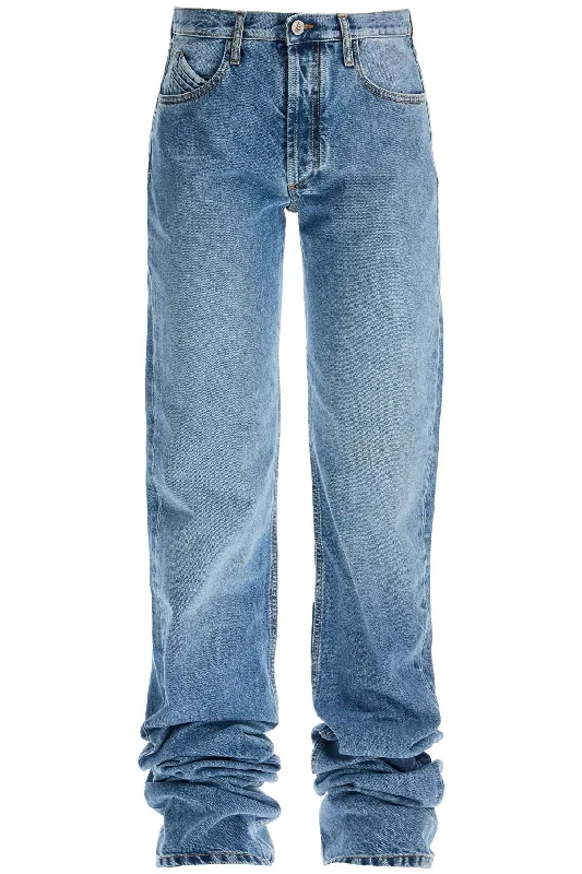 The Attico Women's Extra Long blue Jeans For Tall Individuals Fashionable Slim Fit Jeans The Attico Women's Extra Long blue Jeans For Tall Individuals Fashionable Slim Fit Jeans
