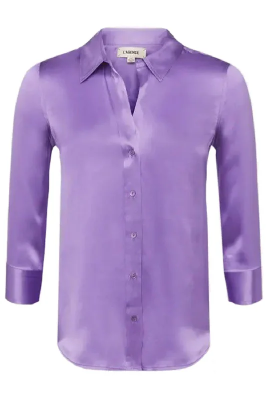 Dani Blouse - Orchid Feminine Puff Blouse