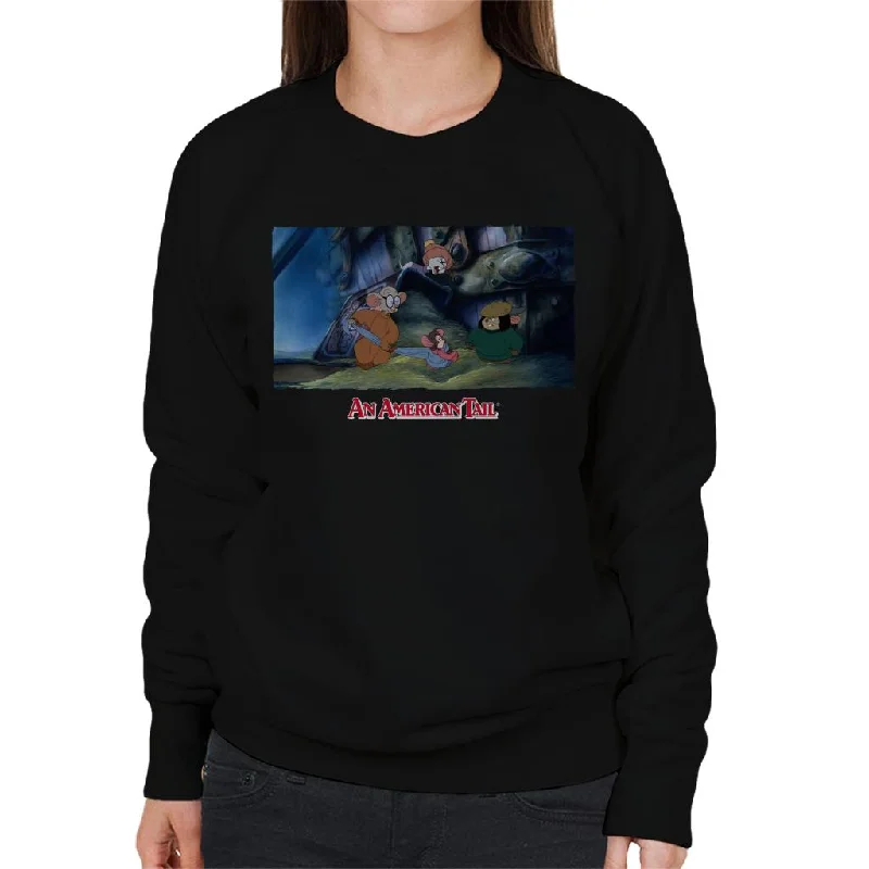 An American Tail The Bullying Orphans Women's Sweatshirt Hoodie with Embroidery Detailed Premium An American Tail The Bullying Orphans Women's Sweatshirt Hoodie with Embroidery Detailed Premium